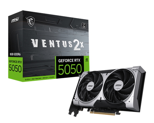MSI RTX 5050 8GB GDDR6 OC,VENTUS 2X, Dual Fan, 3Y