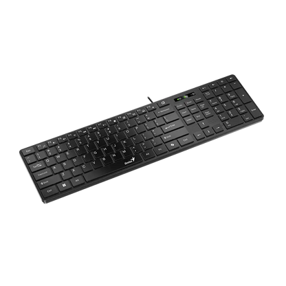 Genius Keyboard Wired, Slimstar 126, Black