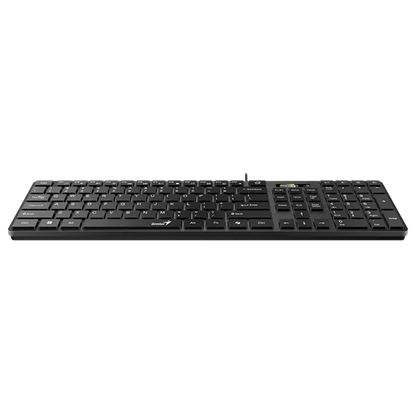 Genius Keyboard Wired, Slimstar 126, Black