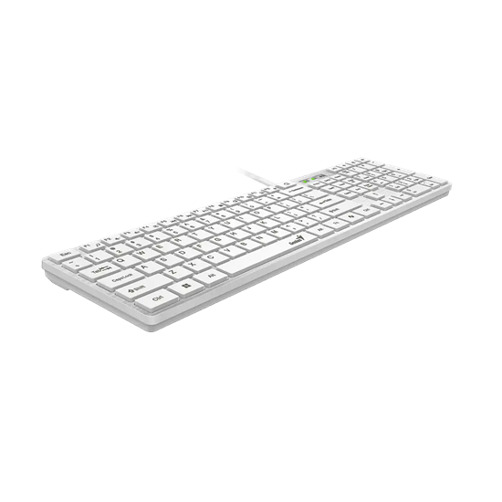 Genius Keyboard Wired, Slimstar 126, White