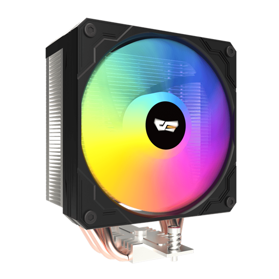 Darkflash Air Cooler M400,Single, 120mm Fan, Black