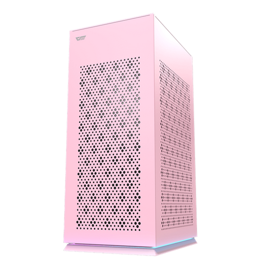 Darkflash Case DLH21, ITX Tower, Light Strip,Pink