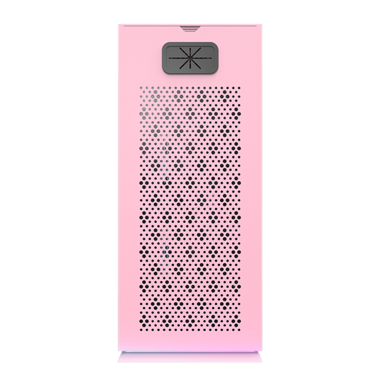 Darkflash Case DLH21, ITX Tower, Light Strip,Pink