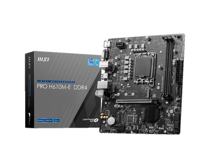 MSI MB PRO H610M-E DDR4, Supp. IntelCore 14/13/12t