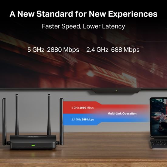 Mercusys Router Wi-Fi 7 BE3600 Dual Band