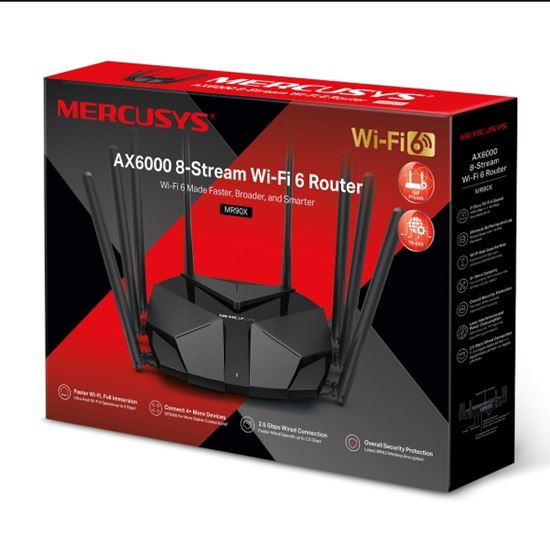 Mercusys Wi-Fi 6 Router AX6000 8-Stream