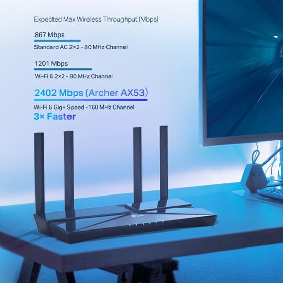 TP-Link Router Wi-Fi 6 AX3000 Dual Band Gigabit