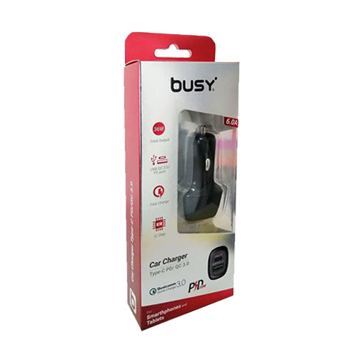 Mbushës për veturë USB kabllo 3.0 + PD Busy