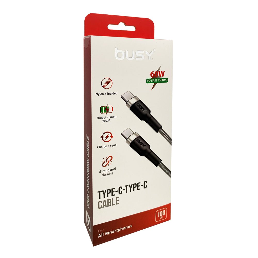 Kabllo Busy Type C to Type C 1 m 60W Silver