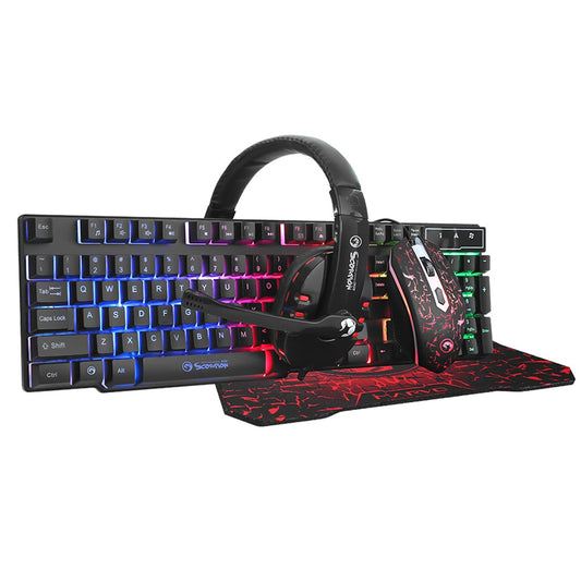 Set - Keyboard, Mouse, Mousepad + Headphones MARVO CM370 EN