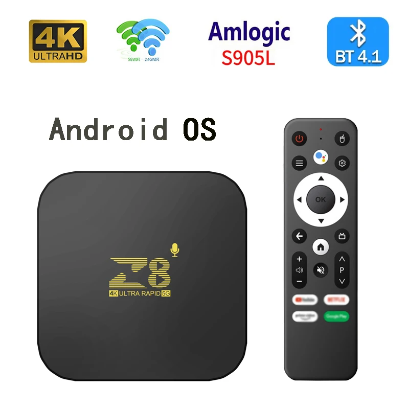 Set-Top Tv Android Box Z8 4K Ultra HD
