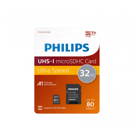 MicroSD card 32gb Philips (FM32MP45B)