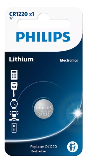 Philips Bateri CR1220 mini litium