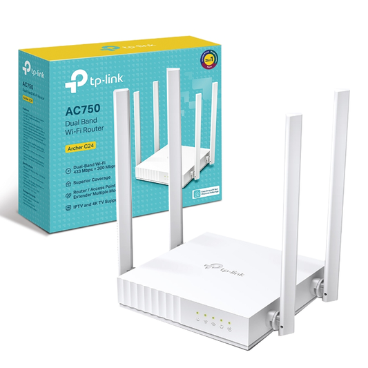 Extender Profesional + Router WIFI Tp Link Ac750 Archer C24