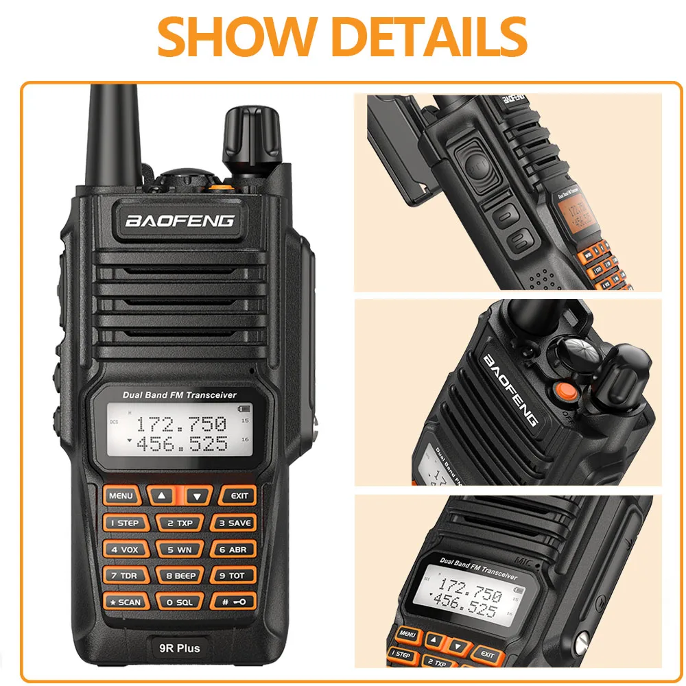 Radiomarrës Professional BAOFENG UV-9R plus