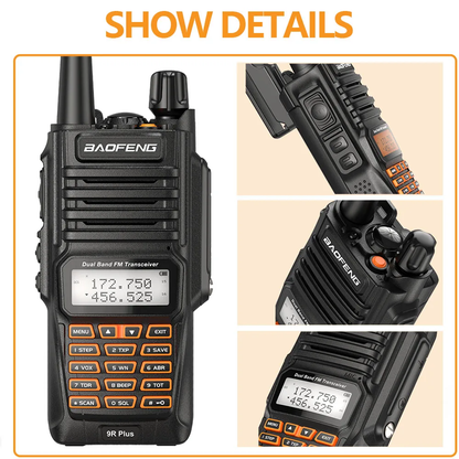 Radiomarrës Professional BAOFENG UV-9R plus