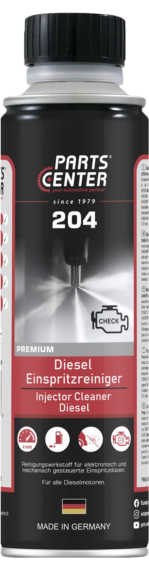 Pastrues i injektorëve Diesel, PCS 004 (204), 300 ml