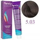 Ngjyre për flokë 5.03 Gështenjë e çelët e ngrohtë + Hidrogjen 150ml gratis