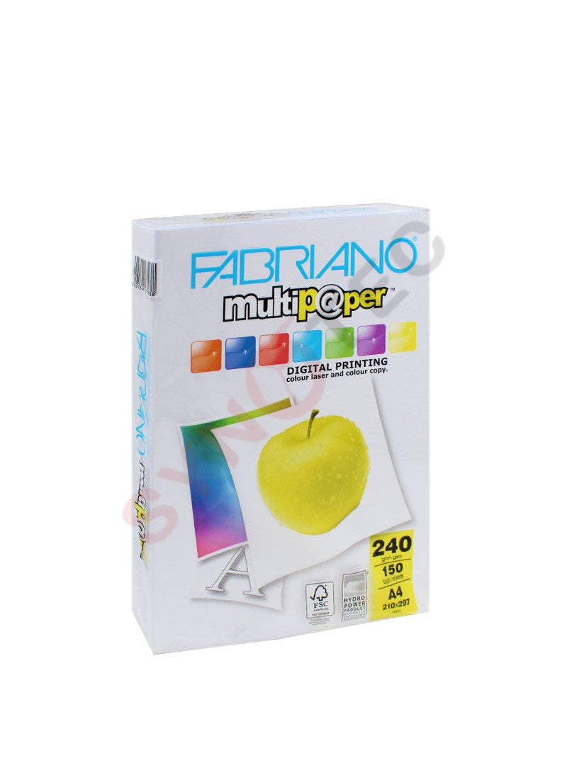 Fabriano Multi 240Gr A4 Bianco 150F