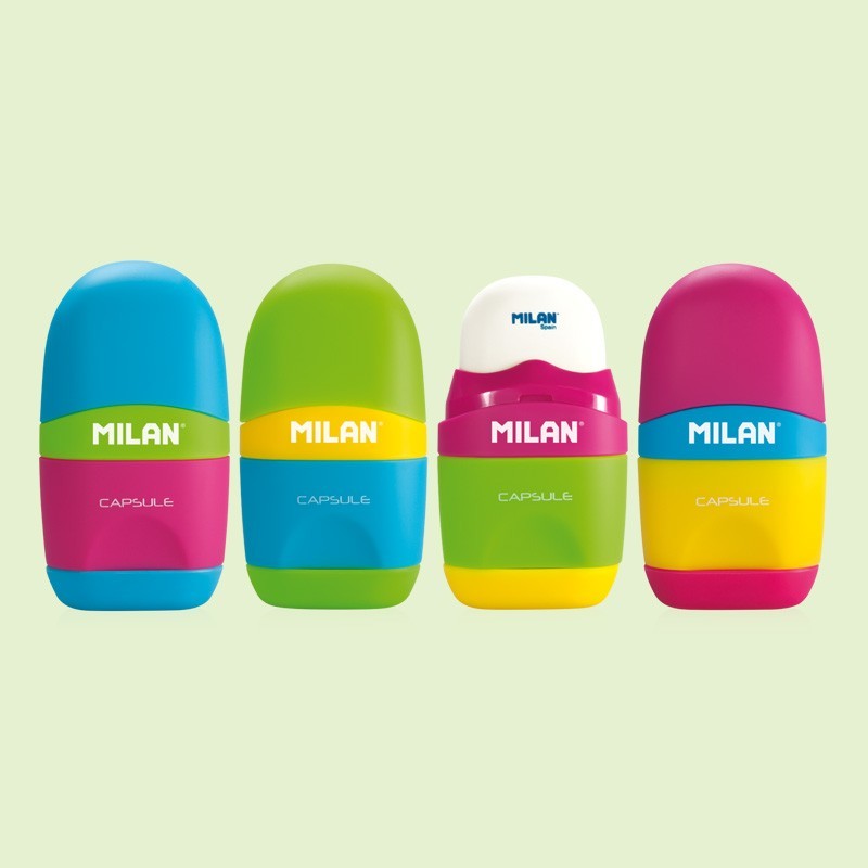 Milan Sharpener+Rubber Mix 4701236