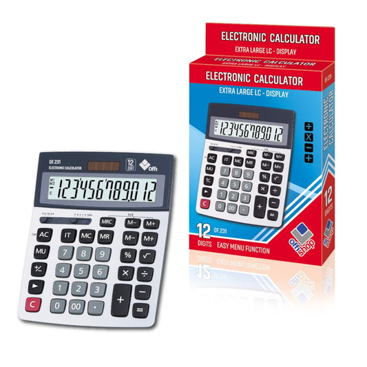 Osh Kalkulator Extra Large Lc Display 12 Digit Of231
