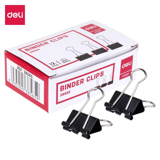 Deli Binder Clips 19Mm 38565 1/12