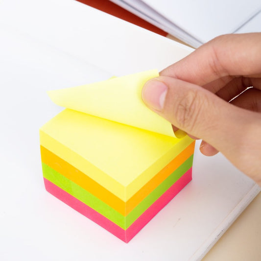 Deli Postit 51X51 400Fl Neon Mix A03303 1/4