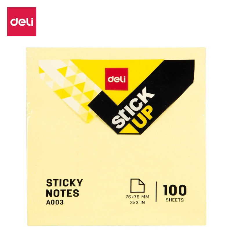 Deli Postit 75X75 100Fl Verdhe Qelet A00353 1/12