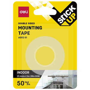 Deli Double Sided Tape Up to 50Kg A35201 1/24