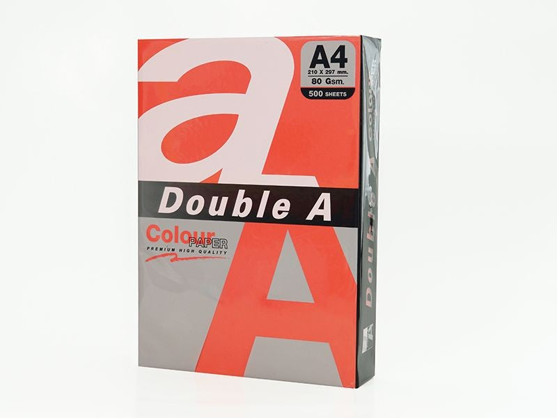 Double A Color Paper A4 80Gr Red 100Fl