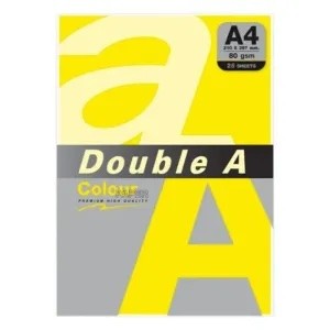Double A Color Paper A4 80Gr Lemon 25Fl