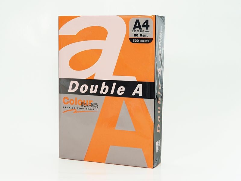 Double A Leter Me Ngjyre A4 80Gr Saffron 100Fl