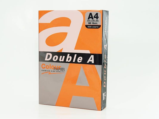 Double A Leter Me Ngjyre A4 80Gr Saffron 100Fl