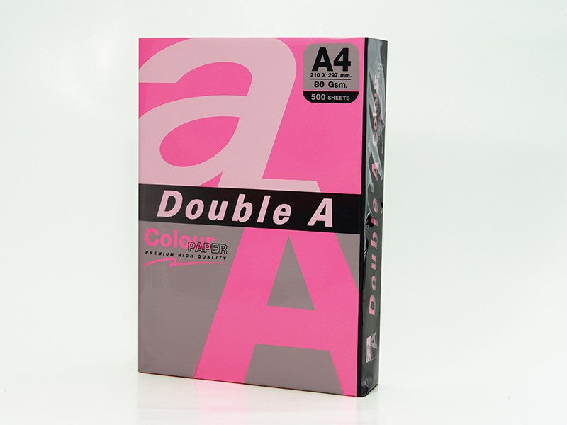 Double A Leter Me Ngjyre A4 75Gr Neon Pink 100Fl