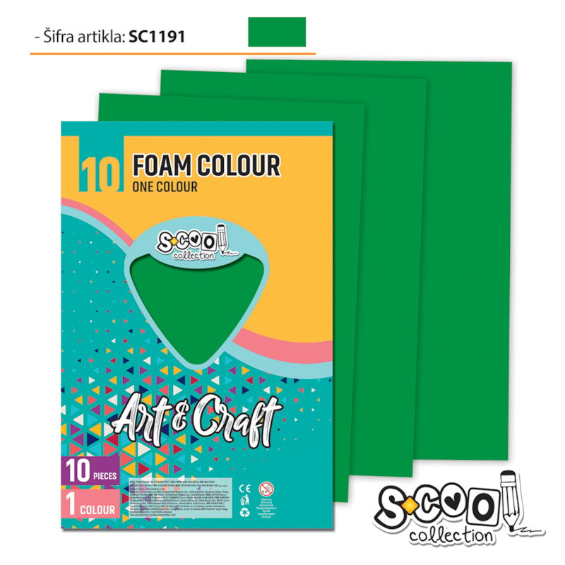 Osh Green Decorative Paper 20X30Cm 1/10 Sc1191