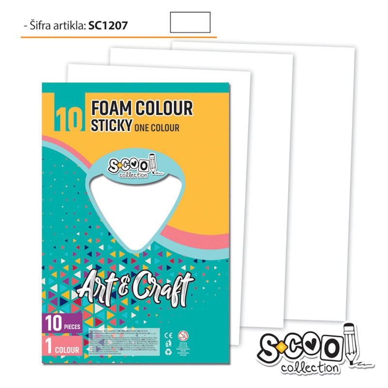 Osh Decorative Sticky Paper White 20X30Cm 1/10 Sc1207