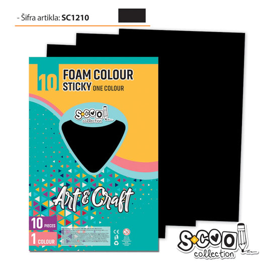 Osh Decorative Sticky Paper Black 20X30Cm 1/10 Sc1210