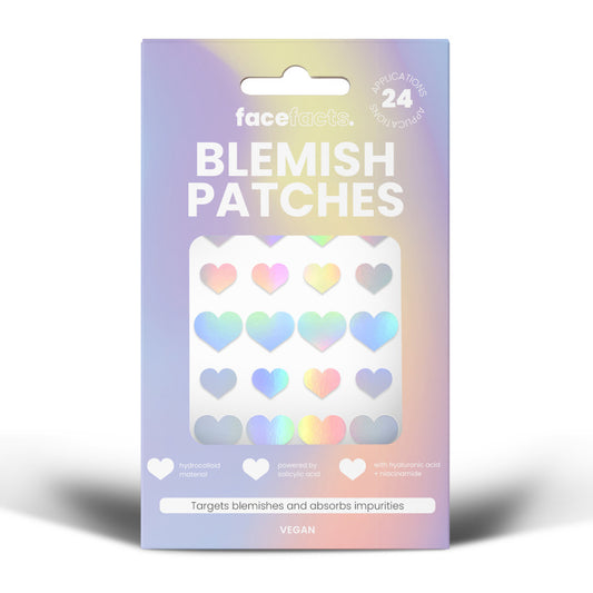 Face Facts Blemish Patches - Holographic Hearts