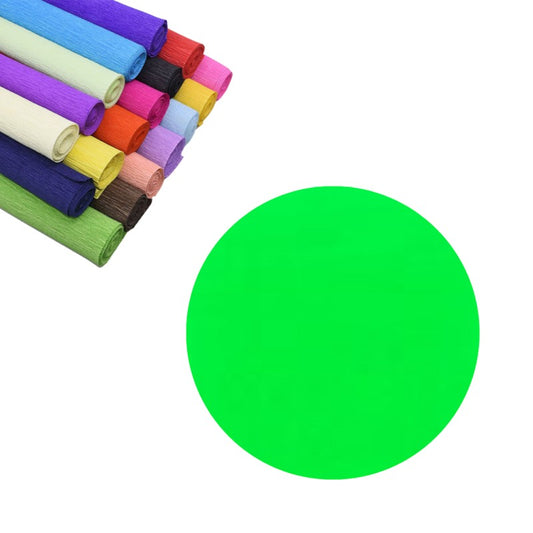 Osh Crepe Paper Fluorescent Green 50X200Cm 1/10 Sc1263