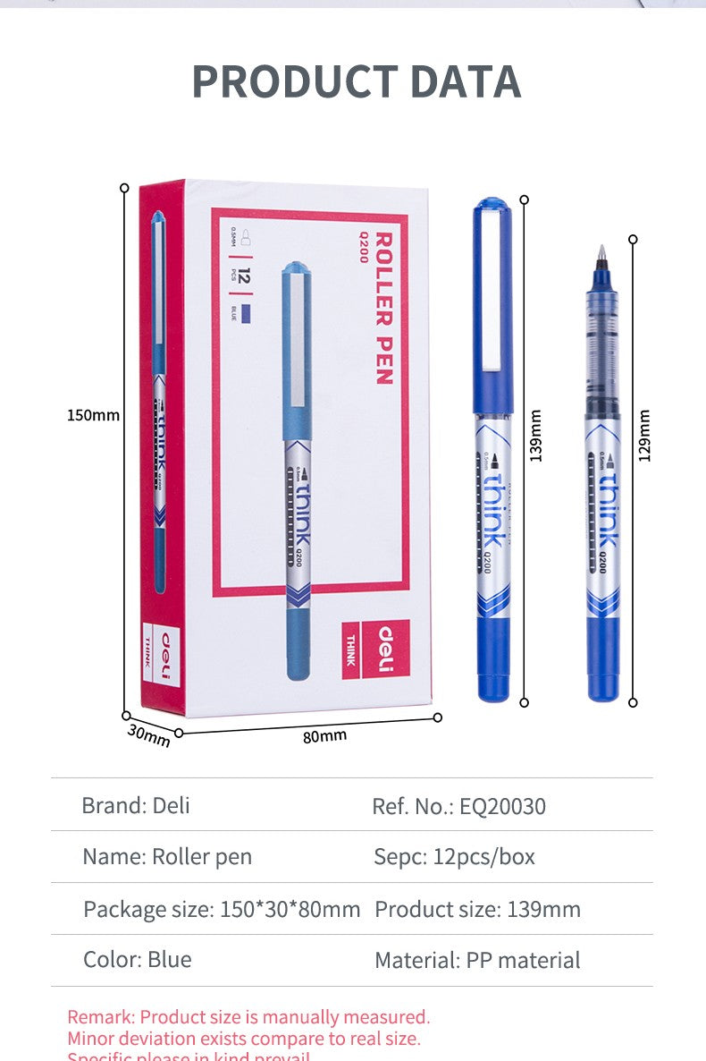 Deli Kimik Roller Think Q20030 Blue 0.5 1/12