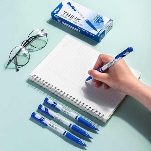 Deli Kimik Ballpoint Think Q25Bl Blue 0.7 1/12