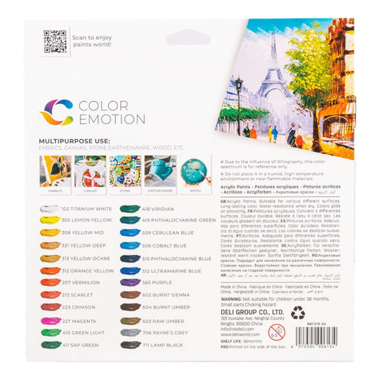 Deli Acrylic Paint 1/24 C1224