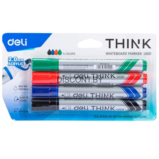 Deli Marker Whiteboard Set 1/4 U00101 1/24