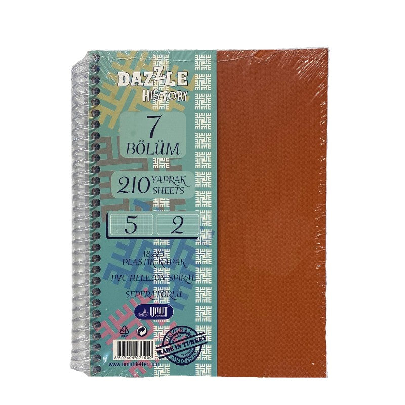 Umut Notebook B5 With 5+2 Dividers 210Fl 1/18