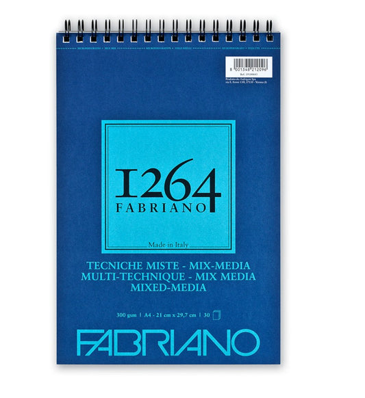 Fabriano Bllok Me Spirale A4 Mix Media 300Gr 30Fl 19100643