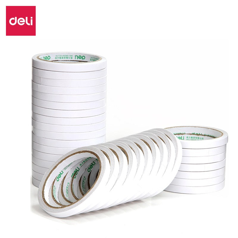 Deli Double Sided Tape 9Mmx10Yx80Mic 30400 1/32/12