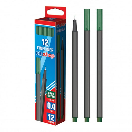 Osh Kimik Fineliner I Gjelbert Mbyllt 0.4Mm 1/12 Of509