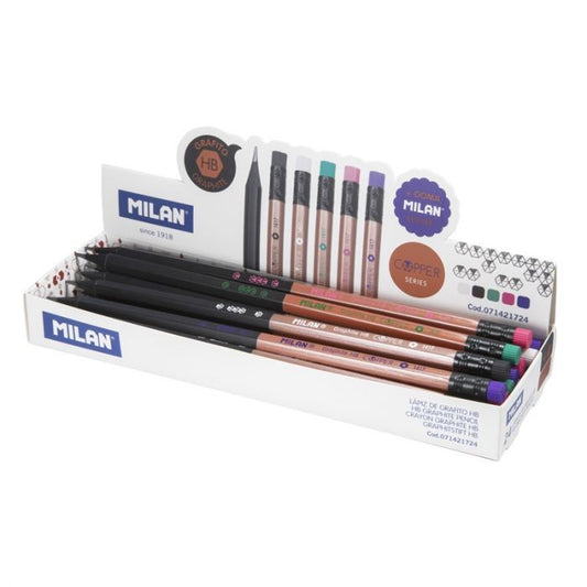 Milan Pencil Hb Copper With Rubber 1/24 71421724