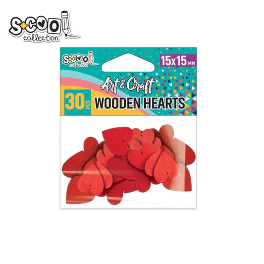 Osh Kraft Wooden Heart 15X15Mm 1/30 Sc1948