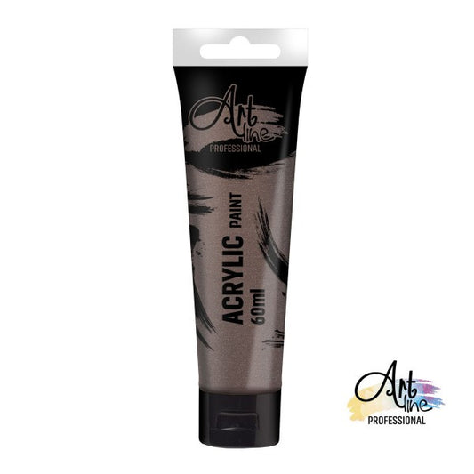 Osh Ngjyre Akril 60Ml 1/6 Metallic Dark Brown Art064